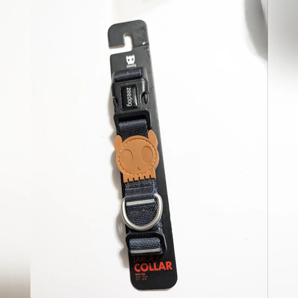 NWT Zee Dog Gotham Dog Collar black size Large
